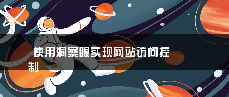 使用洞察眼实现网站访问控制