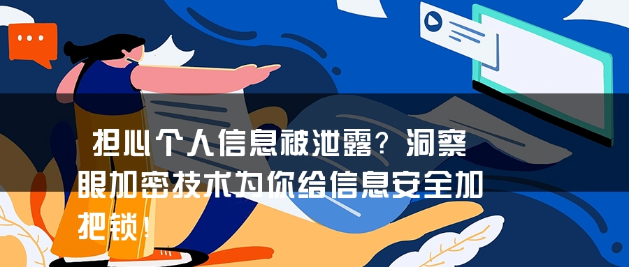 担心个人信息被泄露？洞察眼加密技术为你给信息安全加把锁！