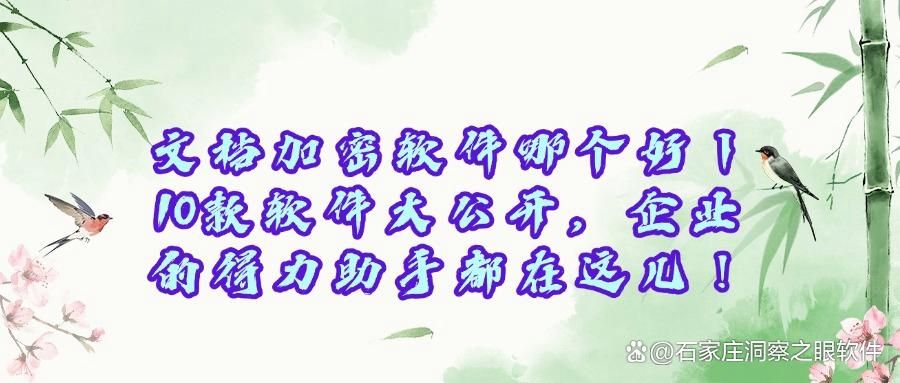 想要给文档加密?这10款文档加密软件可以做到|2025办公必备(图1)