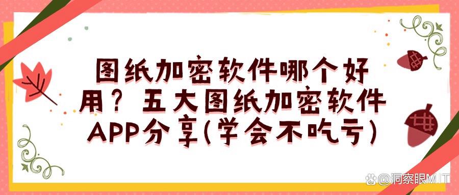 如何加密你的图纸,2025年好用不踩雷的五款图纸加密软件推荐(图1)