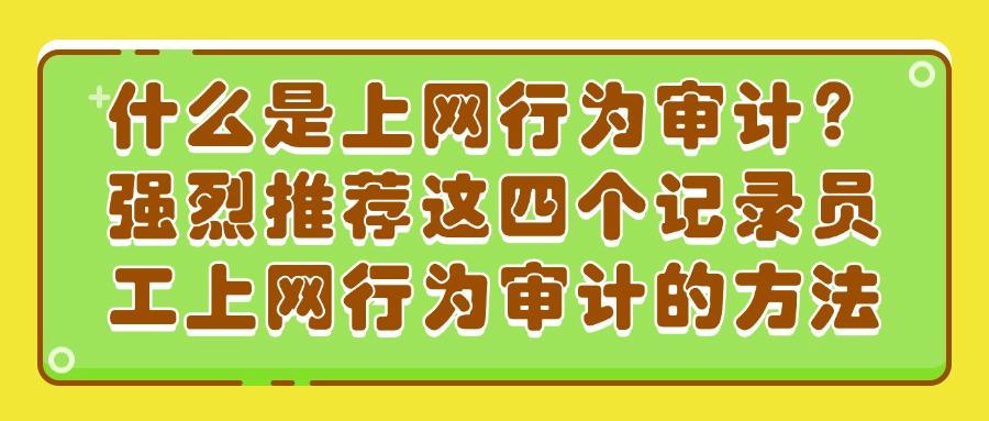 如何审计员工上网记录?分享四个方法,帮你审计员工行为(图1)
