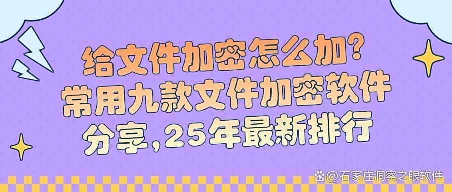 怎么给文件加密?2025最受欢迎的九款文件加密软件分享!(图1)