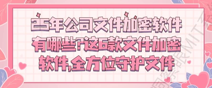 25年公司文件加密软件有哪些？这6款文件加密软件，都是宝藏！(图1)