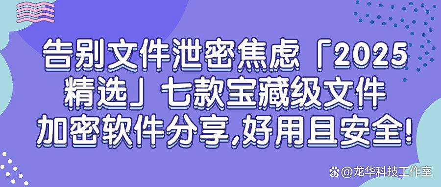文件加密软件有哪些?七款好用的文件加密软件,25年最新排行(图1)