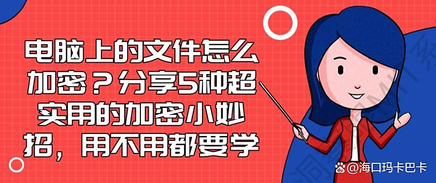 电脑上的文件怎么加密？分享5种超实用的加密小妙招，好用不踩雷(图1)