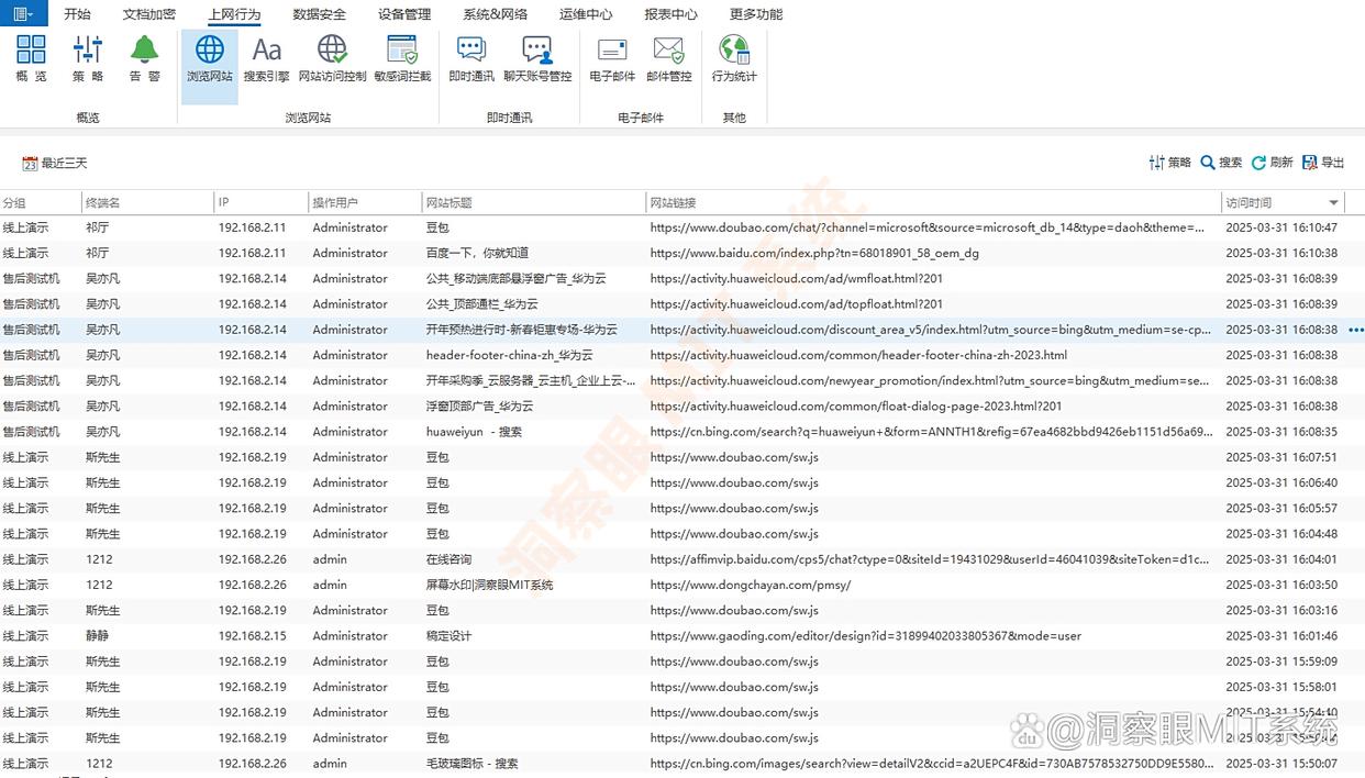 上网行为监控软件哪款好?推荐七款测评良好的上网监控软件,轻松管理上网行为(图3) 上网行为监控软件哪款好?推荐七款测评良好的上网监控软件,轻松管理上网行为(图3)