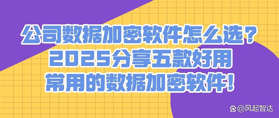 五款主流数据加密软件推荐|2025年好用的数据加密软件盘点(图1)