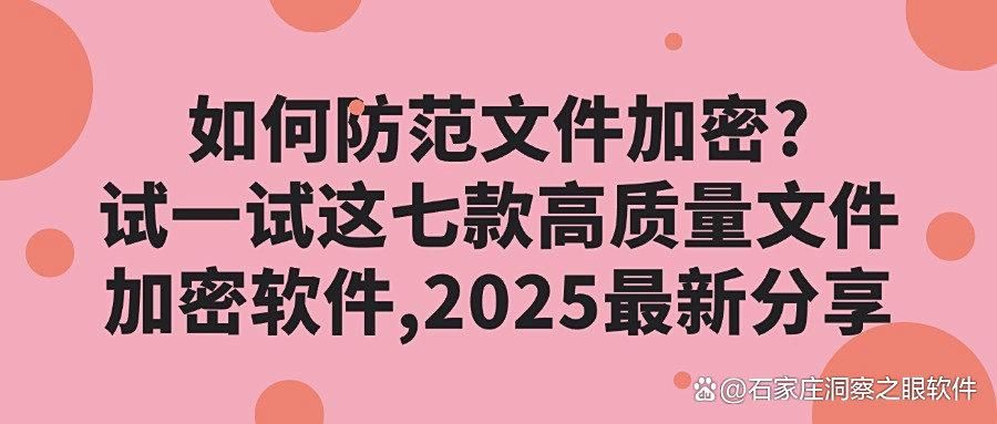 2025年文件加密软件合集：精选七款企业文件加密必备工具！(图1)