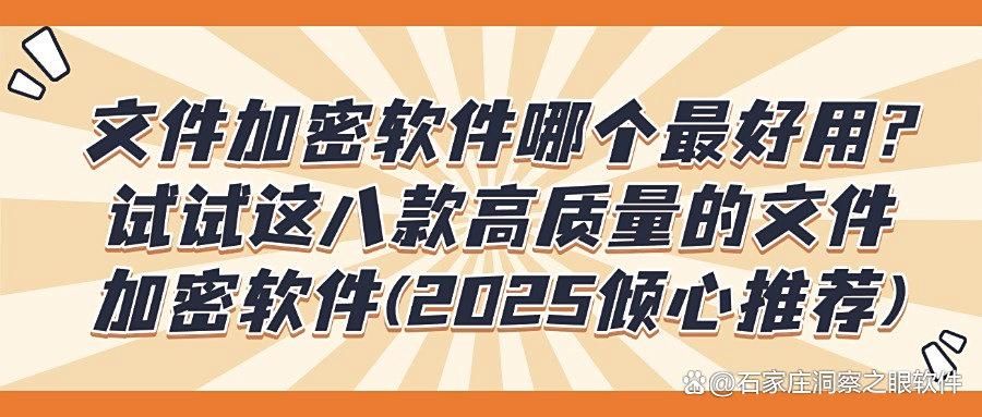 文件加密软件有哪些?2025八款高效的文件加密软件分享(图1)