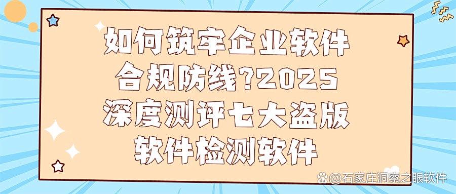 中大型企业必看!2025七大盗版软件检测工具分享,护住企业生命线(图1)