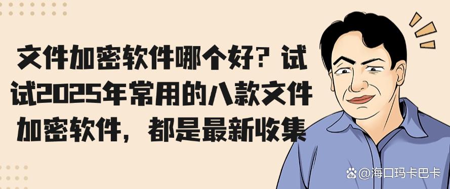 文件加密软件哪个好？试试2025年常用的八款文件加密软件，最新整理(图1)
