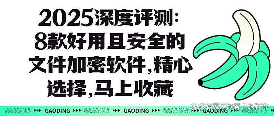 2025年8大优质文件加密软件推荐｜保护文件安全守护用户隐私(图1)