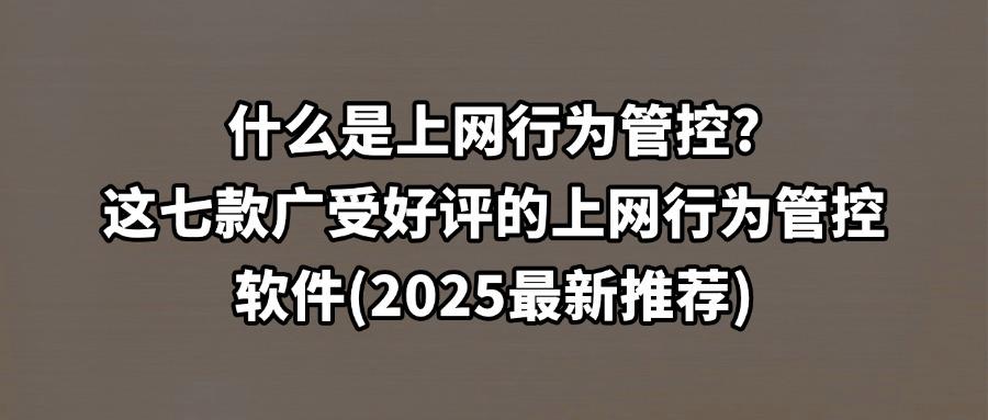 2025盘点七款超赞的上网行为管控软件|上网行为管控软件最新排名(图1) 2025盘点七款超赞的上网行为管控软件|上网行为管控软件最新排名(图1)