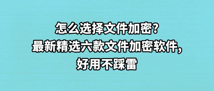 2025年文件加密软件推荐：推荐六款强大及易用的文件加密软件(图1)