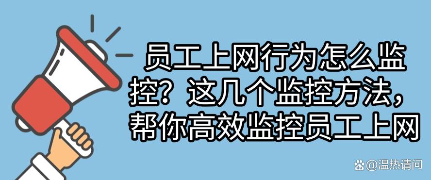 员工上网行为怎么监控?这几个监控方法,高效监控员工上网(图1) 员工上网行为怎么监控?这几个监控方法,高效监控员工上网(图1)