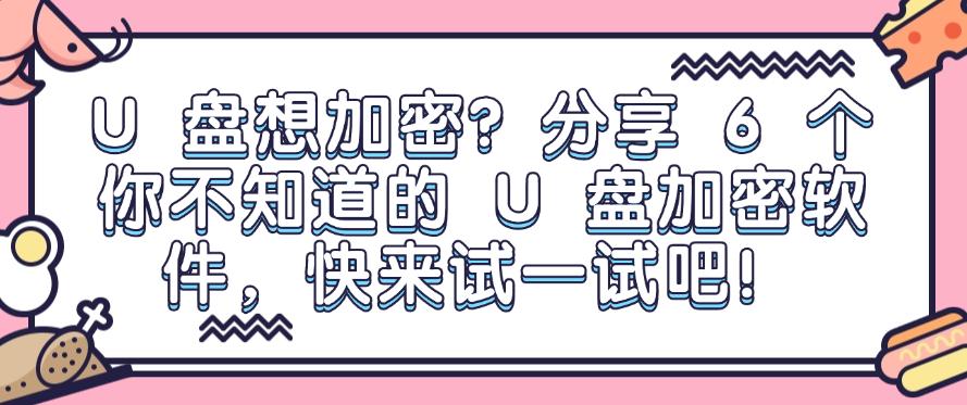 U 盘想加密？分享 6 个你不知道的 U 盘加密软件，快码住！(图1)