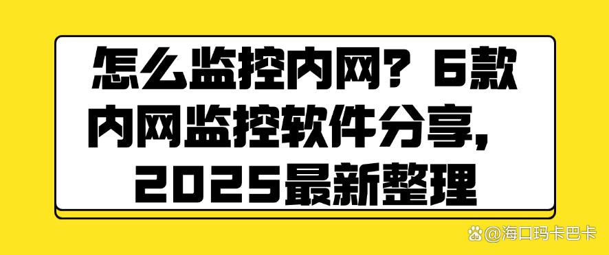 怎么监控内网?6款内网监控软件分享,2025最新总结(图1) 怎么监控内网?6款内网监控软件分享,2025最新总结(图1)