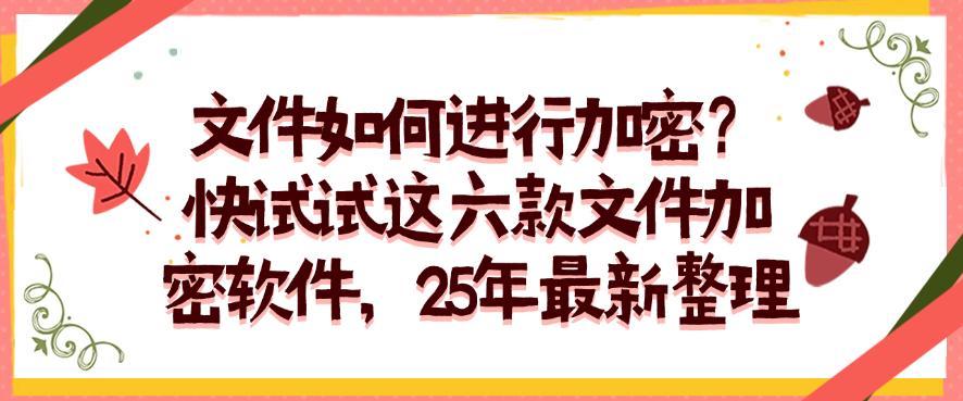 文件如何进行加密？快试试这六款文件加密软件，25年最新(图1)