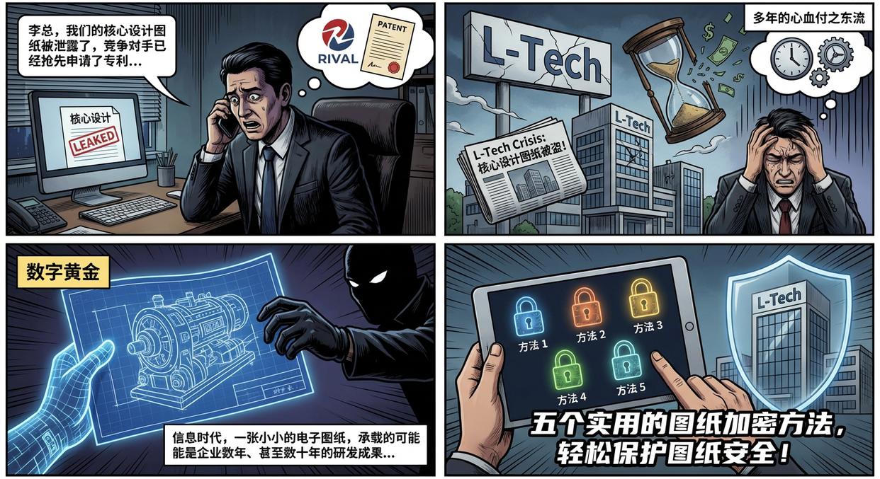 想加密图纸?如何加?五个图纸加密方法分享,守护图纸安全!(图1) 想加密图纸?如何加?五个图纸加密方法分享,守护图纸安全!(图1)