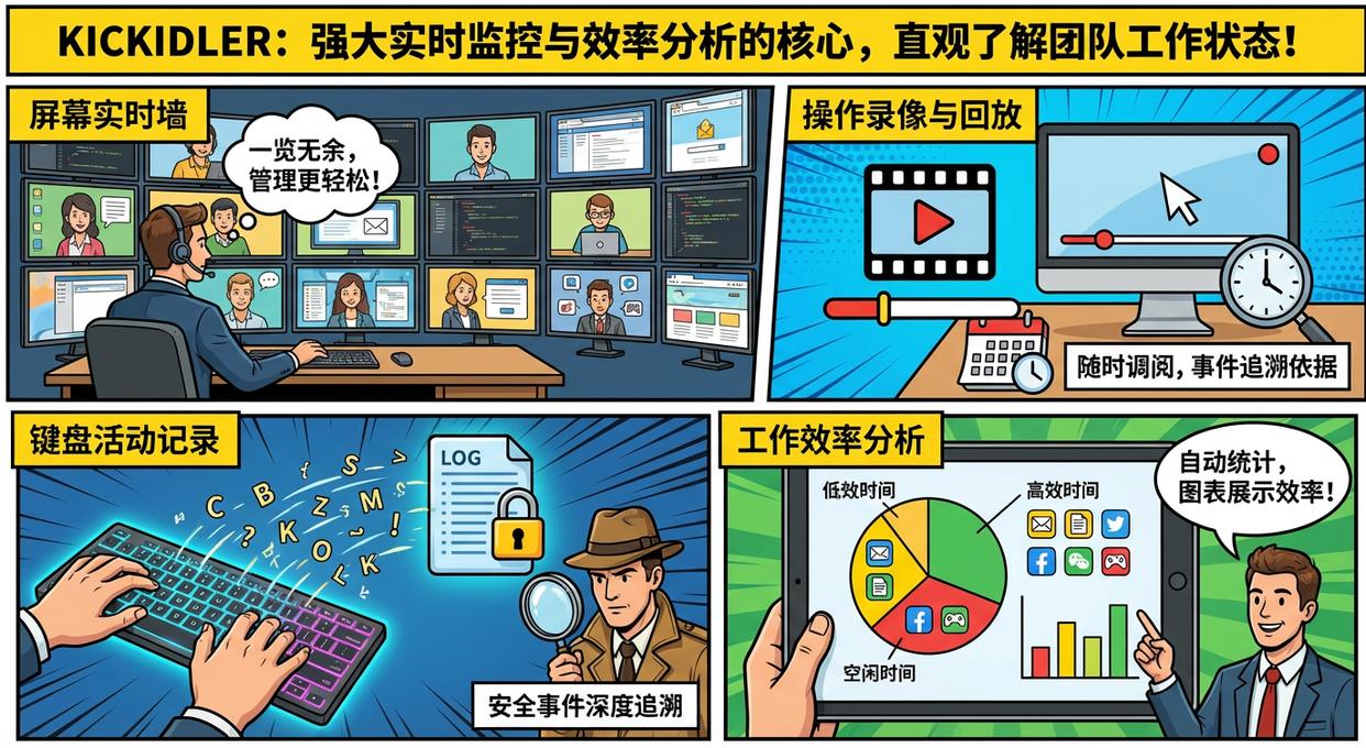 电脑监控软件有哪些推荐?七款实用的电脑监控软件分享,快码住(图2) 电脑监控软件有哪些推荐?七款实用的电脑监控软件分享,快码住(图2)