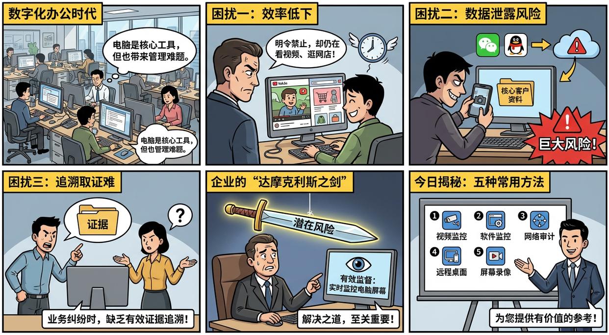 电脑屏幕怎么实时监控?五个实时监控电脑屏幕的方法教给你,快码住(图1) 电脑屏幕怎么实时监控?五个实时监控电脑屏幕的方法教给你,快码住(图1)