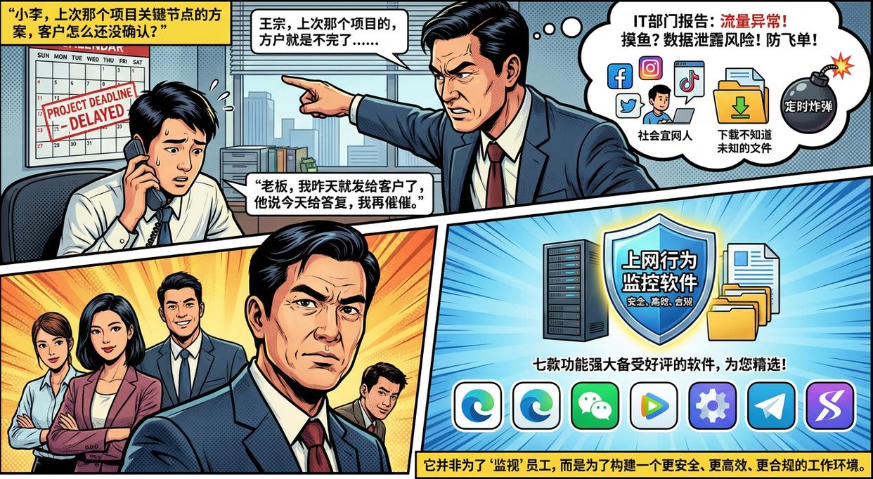 七款超好用的上网行为监控软件分享，彻底告别效率与安全焦虑(图1)