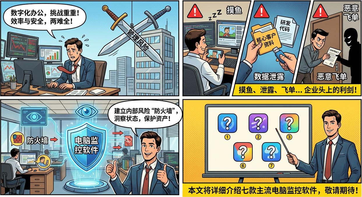 企业管理必备：七款主流电脑监控软件深度盘点，建议收藏(图1)