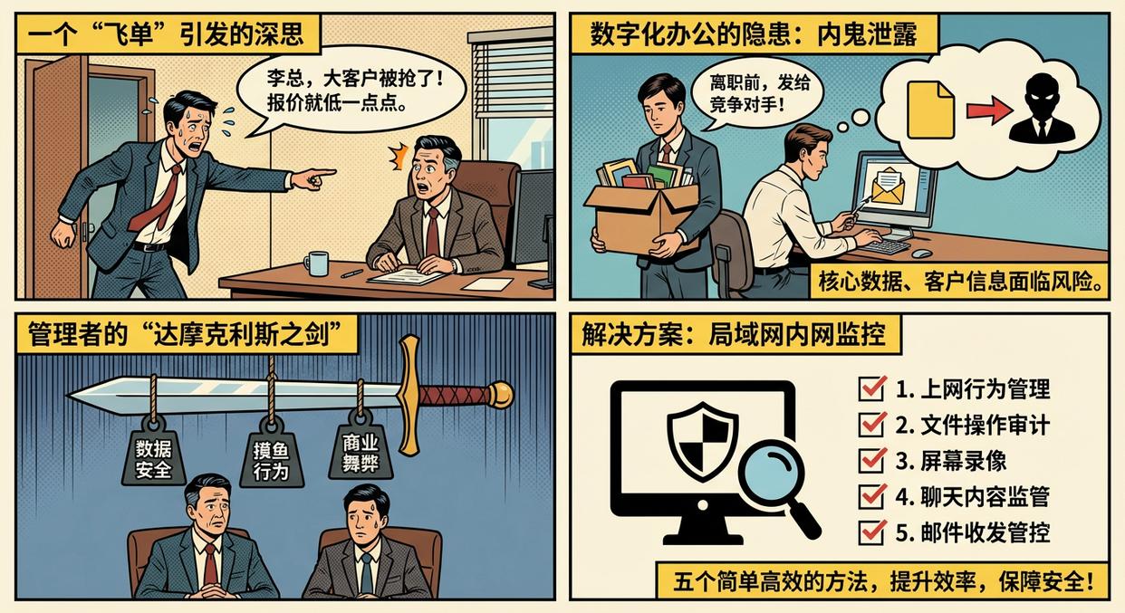 局域网内网如何监控?五个监控局域网内网的方法教给你,码住了(图1) 局域网内网如何监控?五个监控局域网内网的方法教给你,码住了(图1)