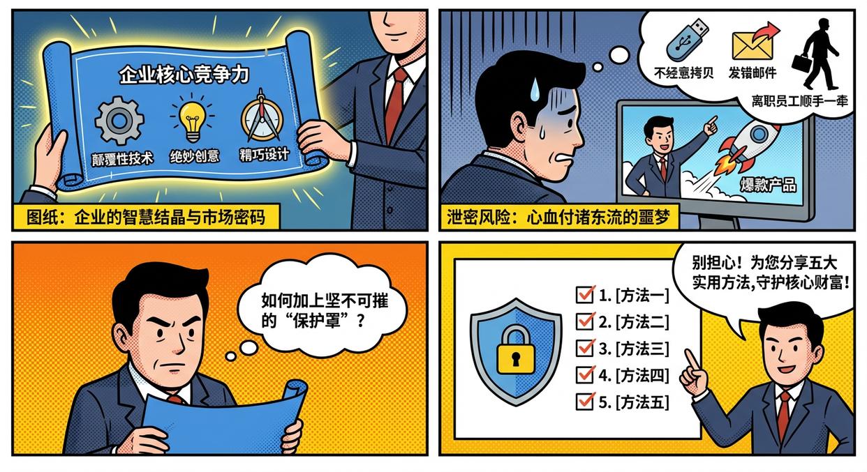 企业图纸怎么防泄密?五大图纸防泄密方法教给你,给图纸加上“锁”(图1) 企业图纸怎么防泄密?五大图纸防泄密方法教给你,给图纸加上“锁”(图1)