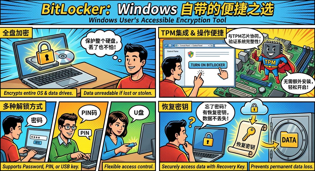 怎么给电脑加“锁”?快试试这七款电脑加密软件,2026年最新整理(图2) 怎么给电脑加“锁”?快试试这七款电脑加密软件,2026年最新整理(图2)