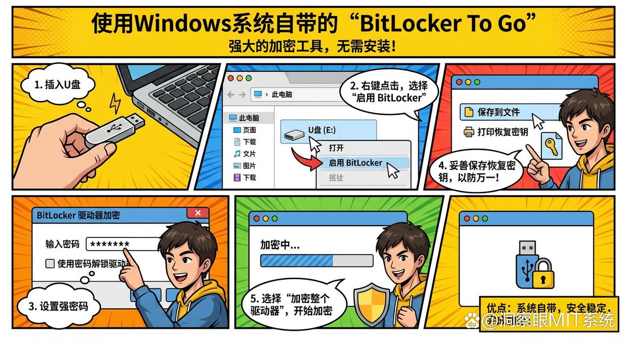 怎么给U盘加密?分享五个给U盘加密的小技巧,操作简单(图3) 怎么给U盘加密?分享五个给U盘加密的小技巧,操作简单(图3)
