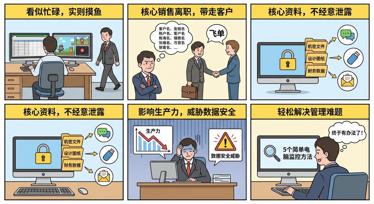 怎么实时监控员工电脑？分享五个超简单的电脑监控方法，码住学起来(图1)