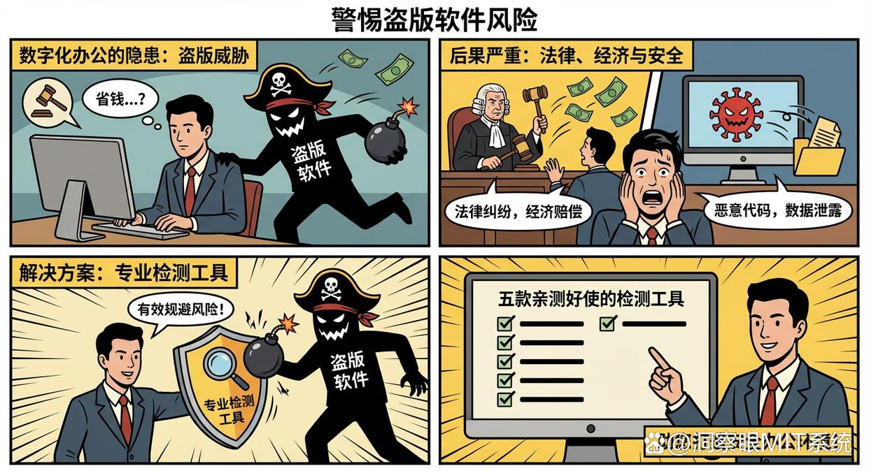 警惕盗版软件风险：强烈推荐五款亲测好使的盗版软件检测工具，码住(图1)