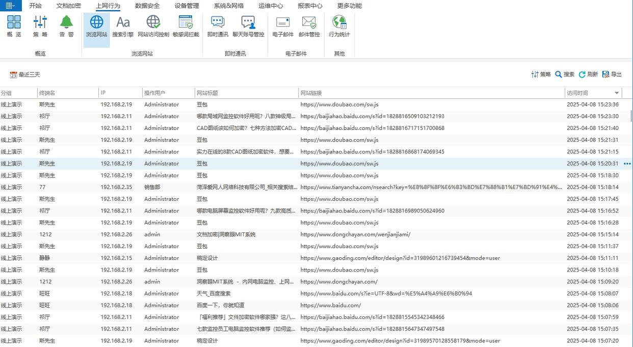 如何监控员工上网行为?公司上网行为监控的5个方法,快码住(图2) 如何监控员工上网行为?公司上网行为监控的5个方法,快码住(图2)