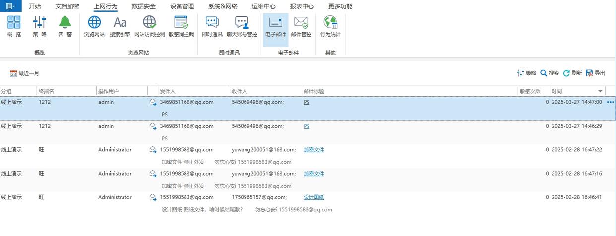 监控员工上网行为的软件有哪些?六款主流上网行为监控软件盘点,你适合哪个?(图4) 监控员工上网行为的软件有哪些?六款主流上网行为监控软件盘点,你适合哪个?(图4)