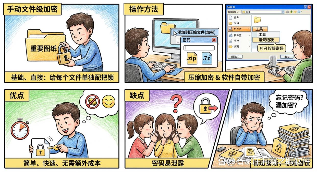 想加密图纸？教你五个图纸加密小措施，轻松加密图纸，快码住(图2)