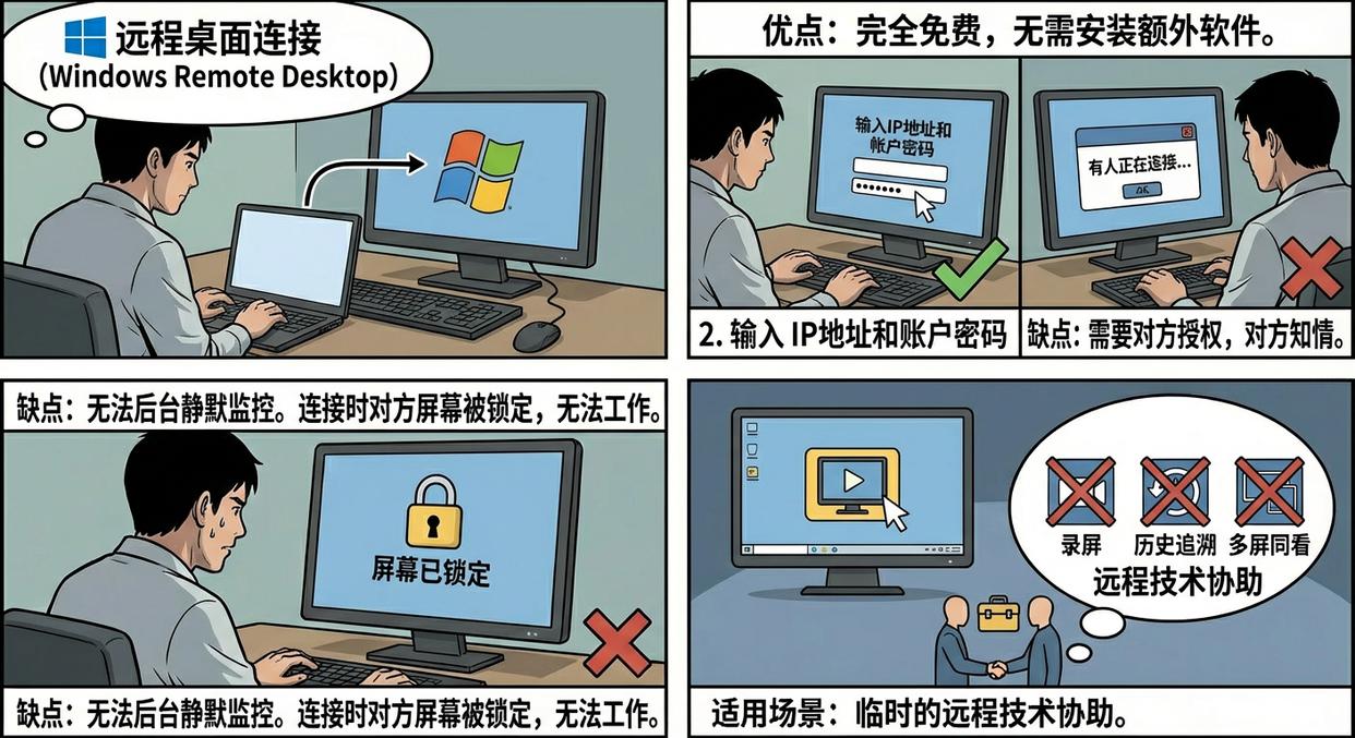 如何远程实时监控电脑屏幕？分享五个超简单的方法，新手也能学会(图2)