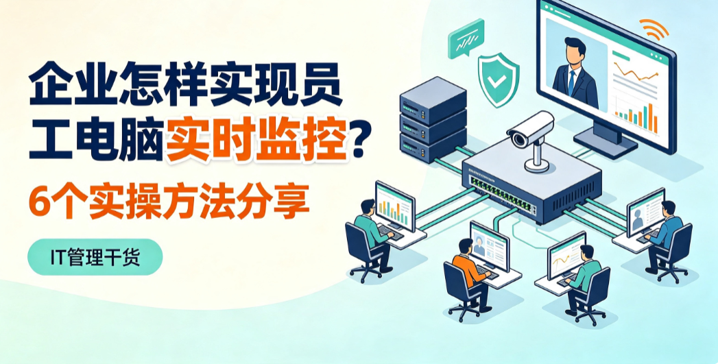 企业怎样实现员工电脑实时监控?6 个实操方法分享(图1) image.png