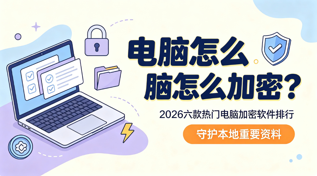电脑怎么加密?2026 六款热门电脑加密软件排行,守护本地重要资料(图1) image.png