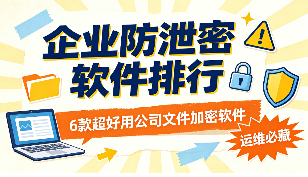 企业防泄密软件排行|6 款超好用公司文件加密软件,运维必藏(图1) image.png