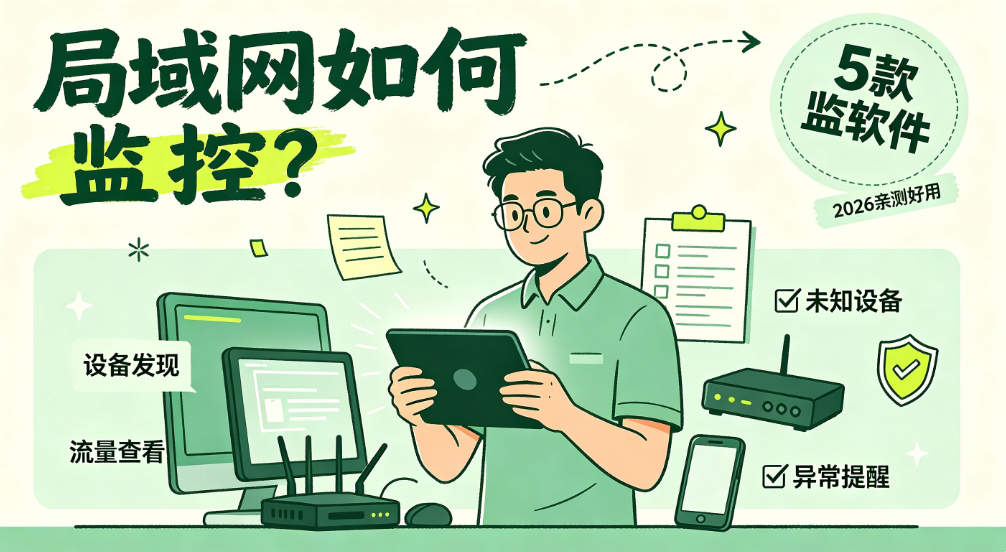 局域网如何监控?分享 5 款好用的局域网监控软件,2026 实测好用(图1) image.png