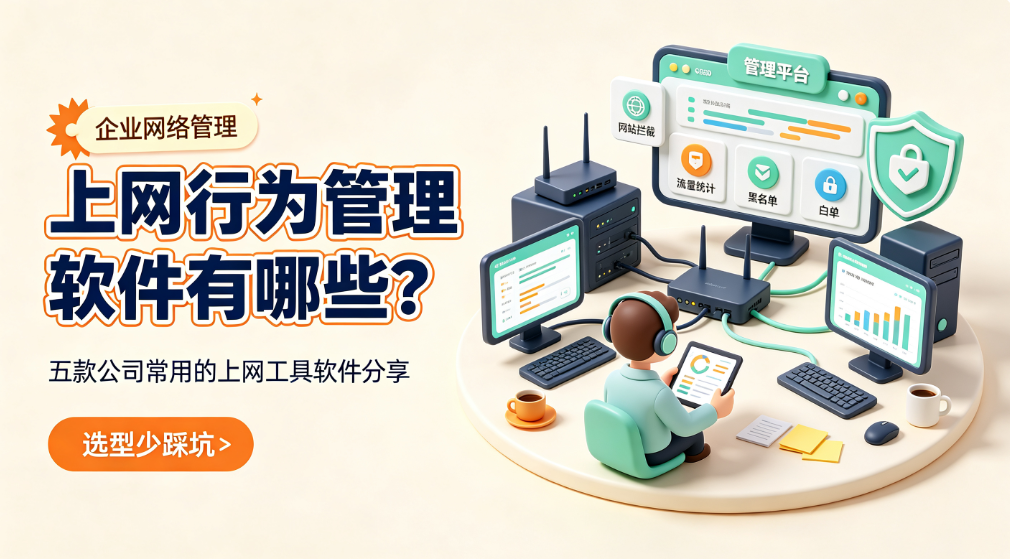 上网行为管理软件有哪些?五款公司常用的上网工具软件分享(图1) image.png