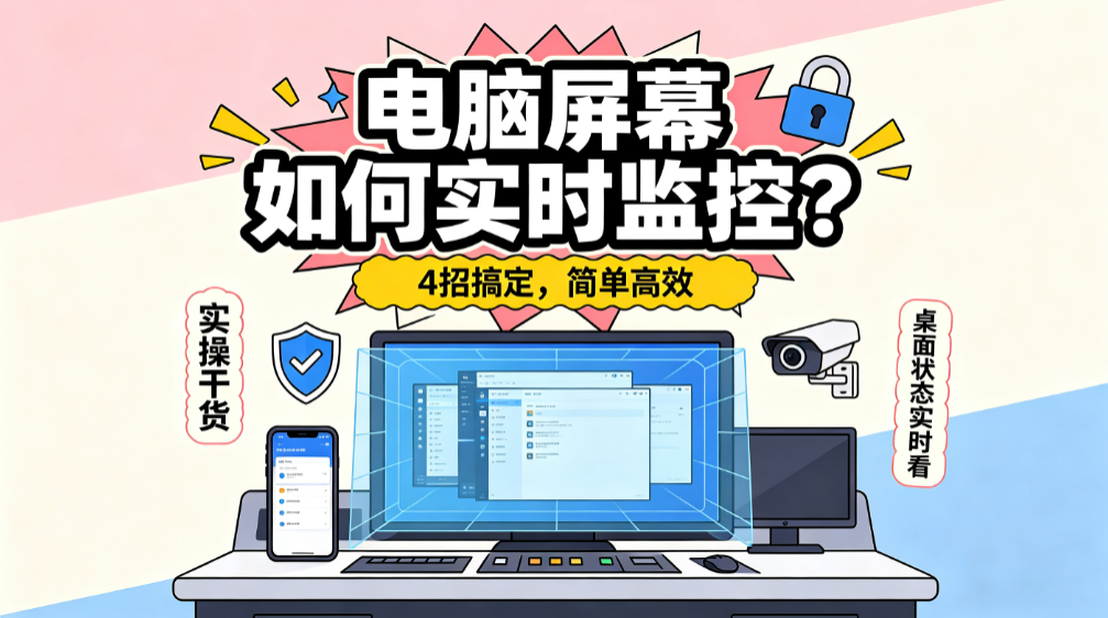 电脑屏幕如何实时监控？4 招搞定电脑屏幕实时监控，简单高效(图1)