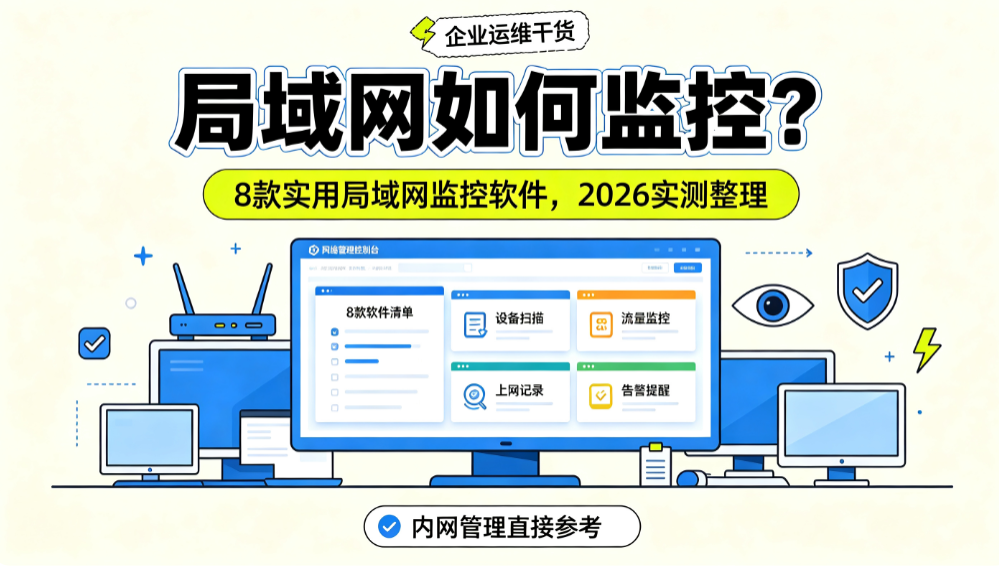 局域网如何监控?8 款实用局域网监控软件,2026 实测整理(图1) image.png