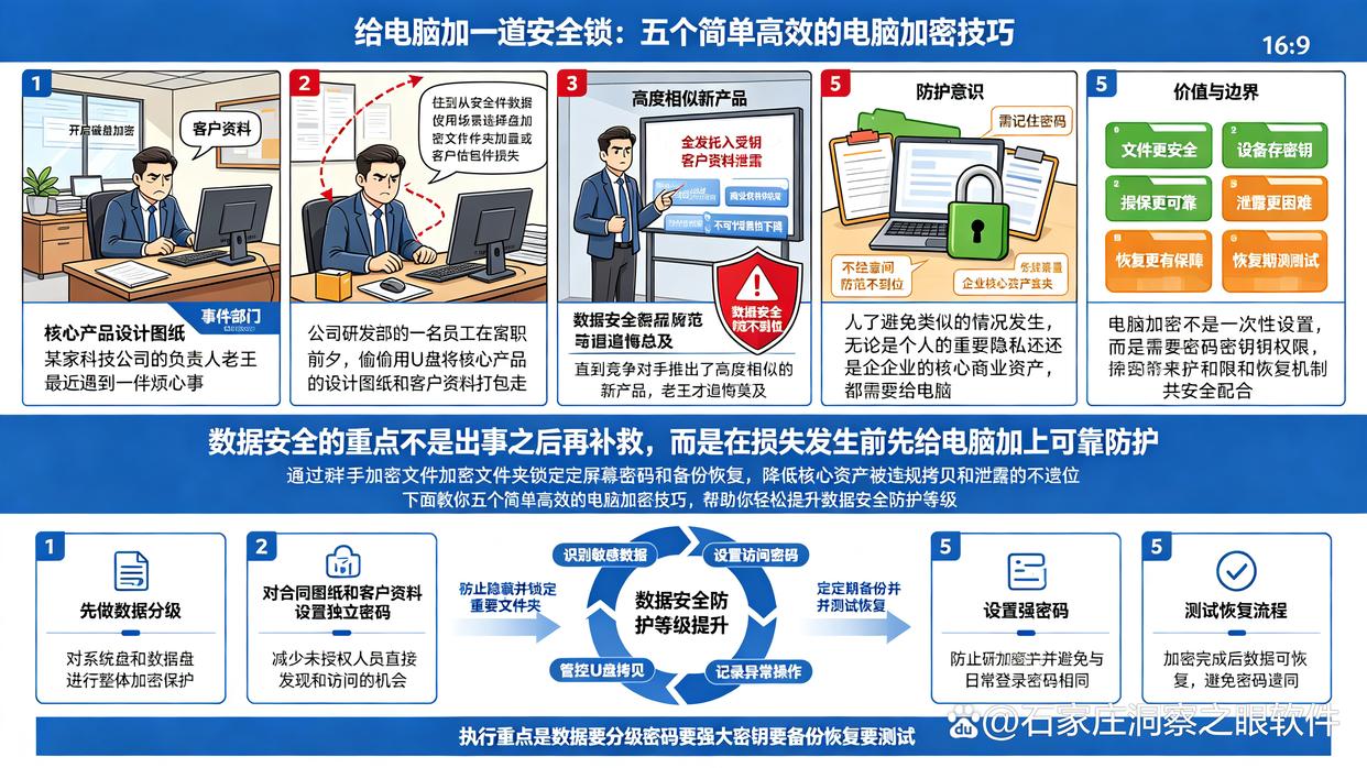 如何给电脑？教你5个电脑加密小技巧，建议码住学起来(图1)