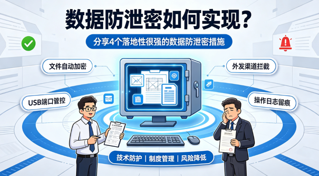 数据防泄密如何实现?2026 四个实用防护措施,降低企业泄密风险(图1) image.png