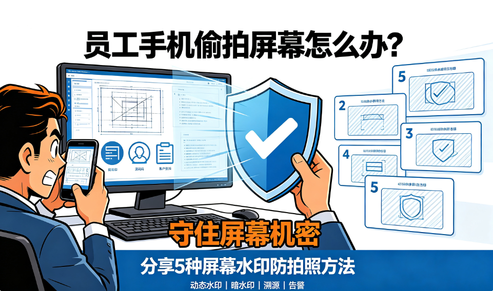 员工手机偷拍屏幕怎么办?分享 5 种屏幕水印防拍照方法(图1) image.png
