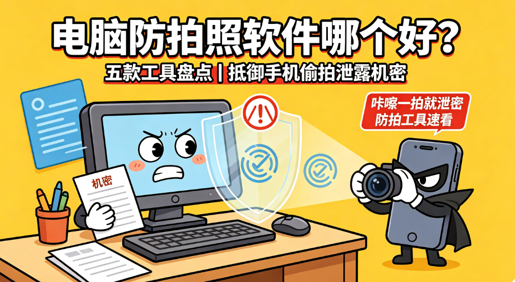 电脑防拍照软件哪个好?五款工具盘点,抵御手机偷拍泄露机密(图1) image.png