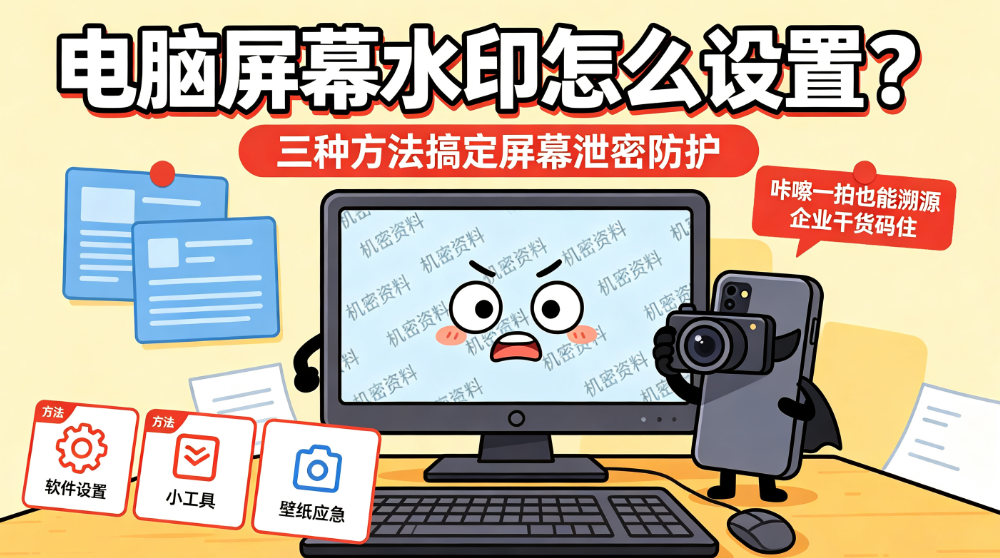 电脑屏幕水印怎么设置?分享三种设置屏幕水印的方法,干货码住(图1) image.png