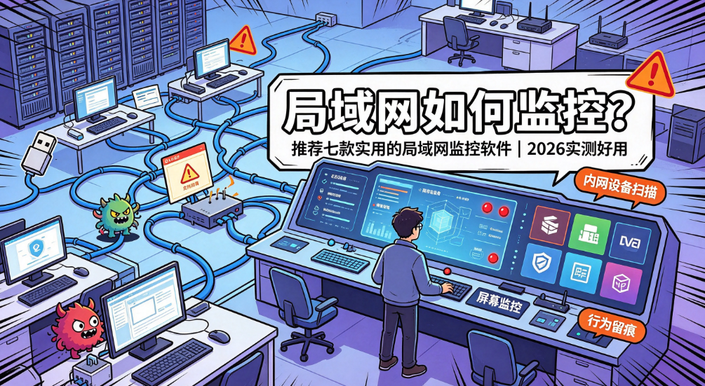 局域网如何监控?推荐七款实用的局域网监控软件,2026 实测好用(图1) 局域网如何监控?推荐七款实用的局域网监控软件,2026 实测好用(图1)